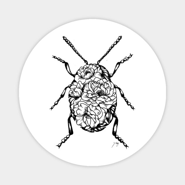 Floral Bug Magnet by Akbaly